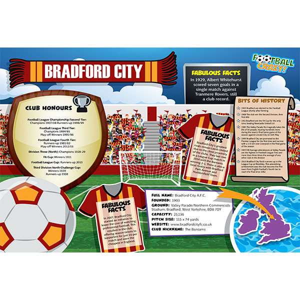 FOOTBALL CRAZY BRADFORD CITY (CRF400) Image